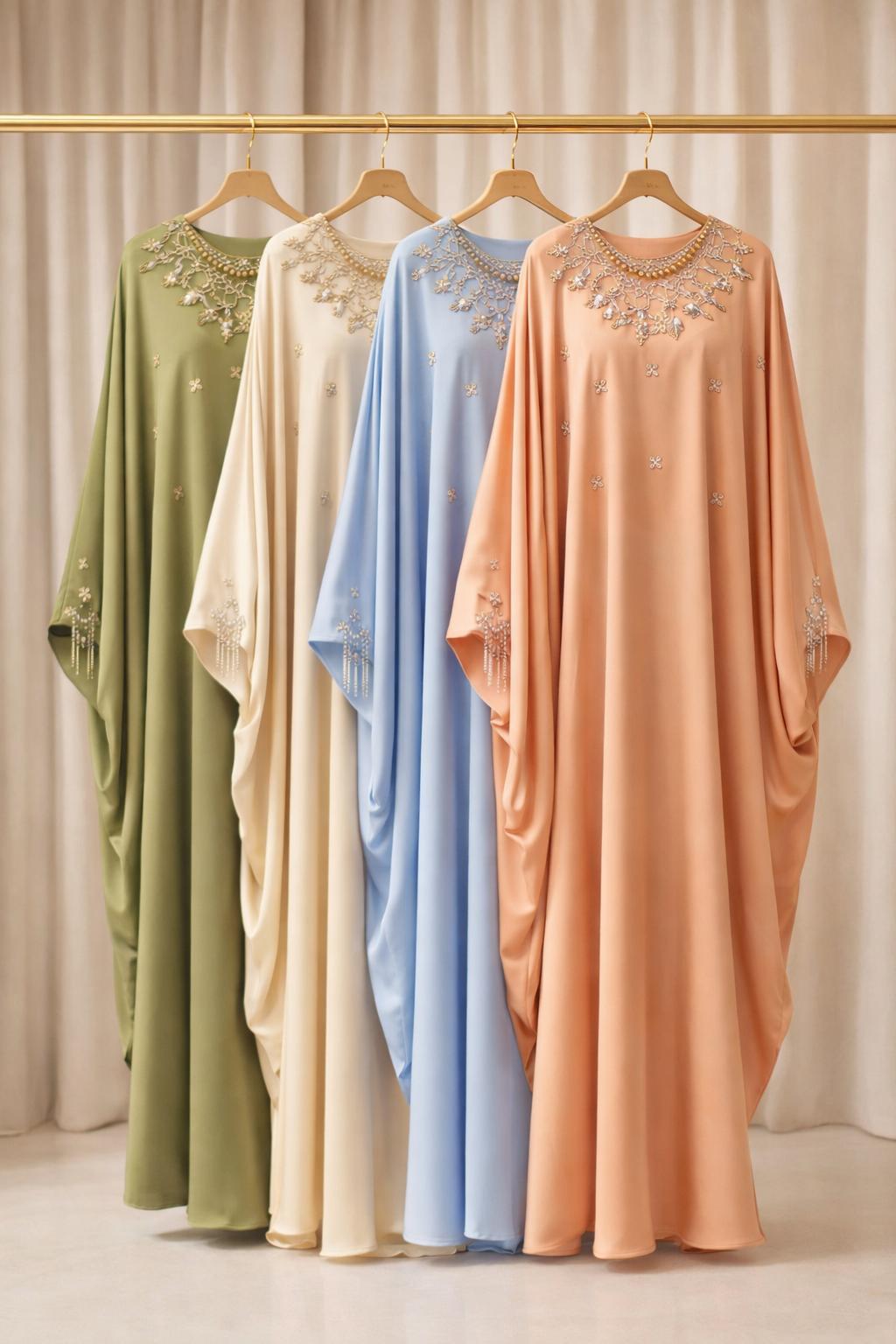 ABAYA LUXE COL GARNI
