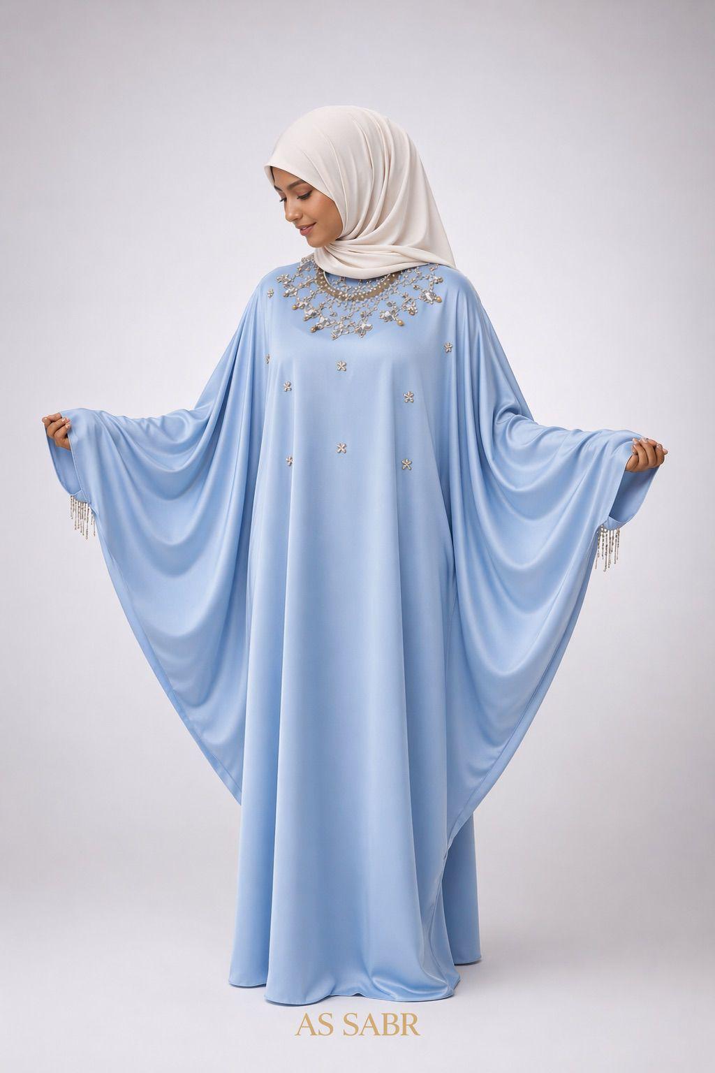 ABAYA LUXE COL GARNI