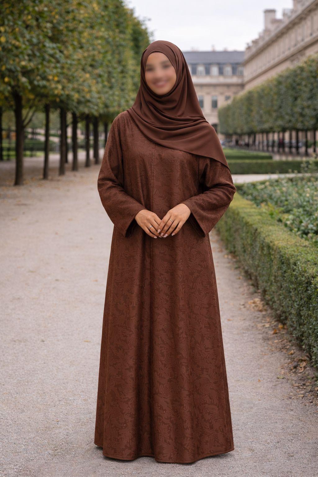 ABAYA JACQUARD TISSU TEXTURÉ