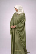 ABAYA LUXE COL GARNI