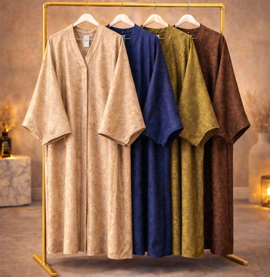ABAYA JACQUARD TISSU TEXTURÉ